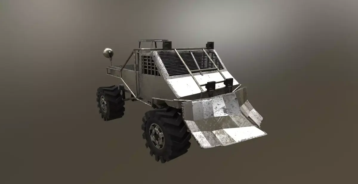 Gazelle 3302 from Game Metro 2033 Low-poly 3D model