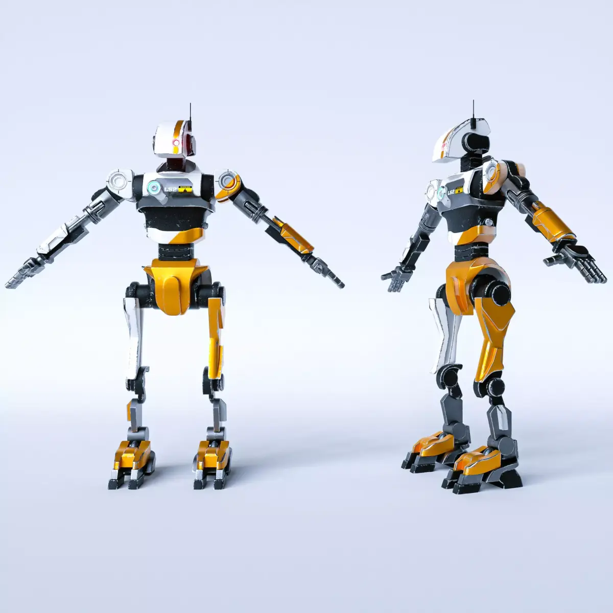 Primitive Robot 3D model