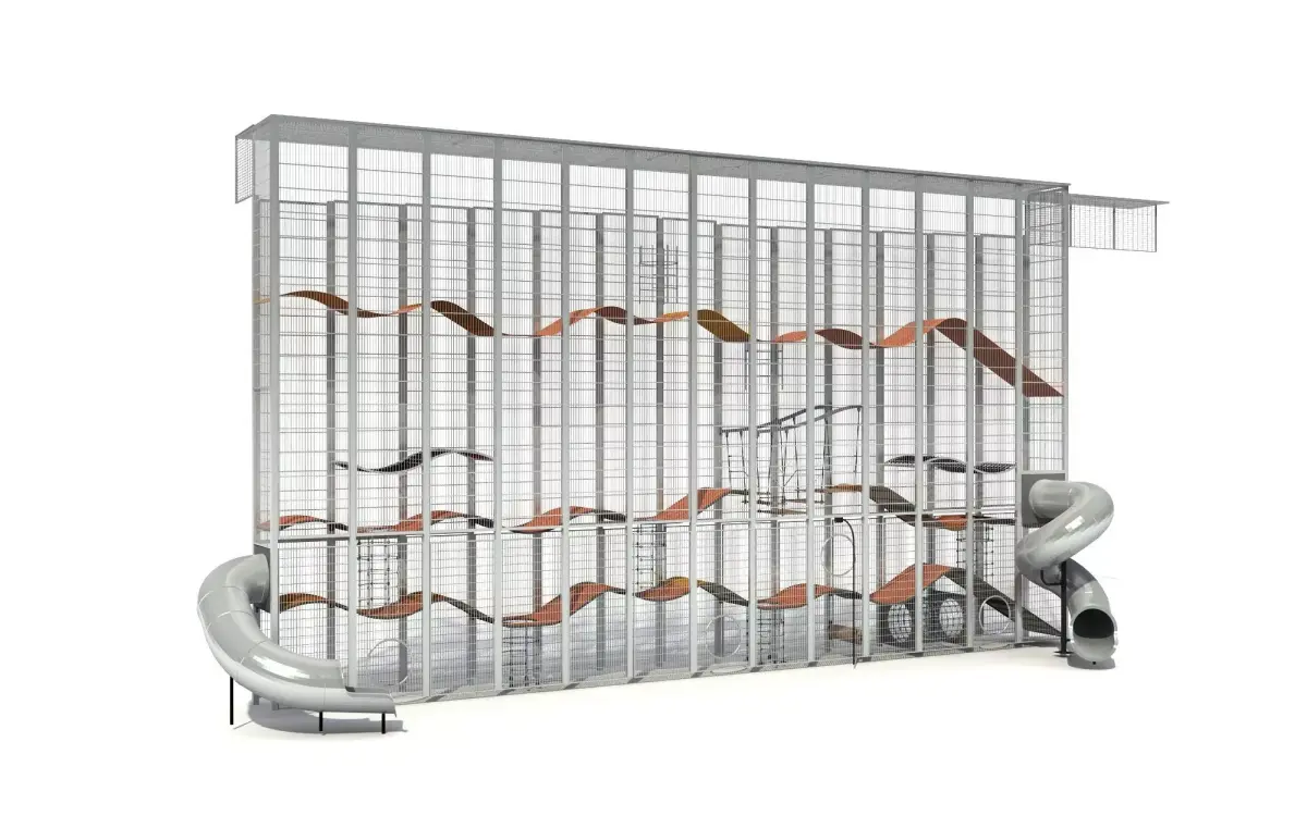 Kids outdoor commercial play structure 3D model 3D model 11