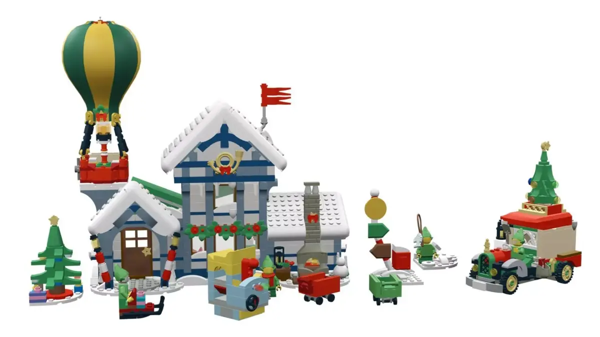 MocBricks3D - Lego 10339 The Post Office and truck of Santa 3D print model