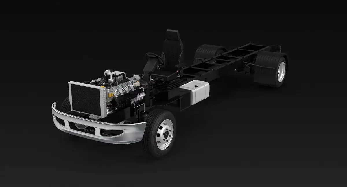 Semi Truck Undercarriage 3D model