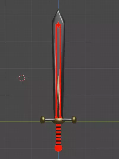 fantasy sword 3D model 3