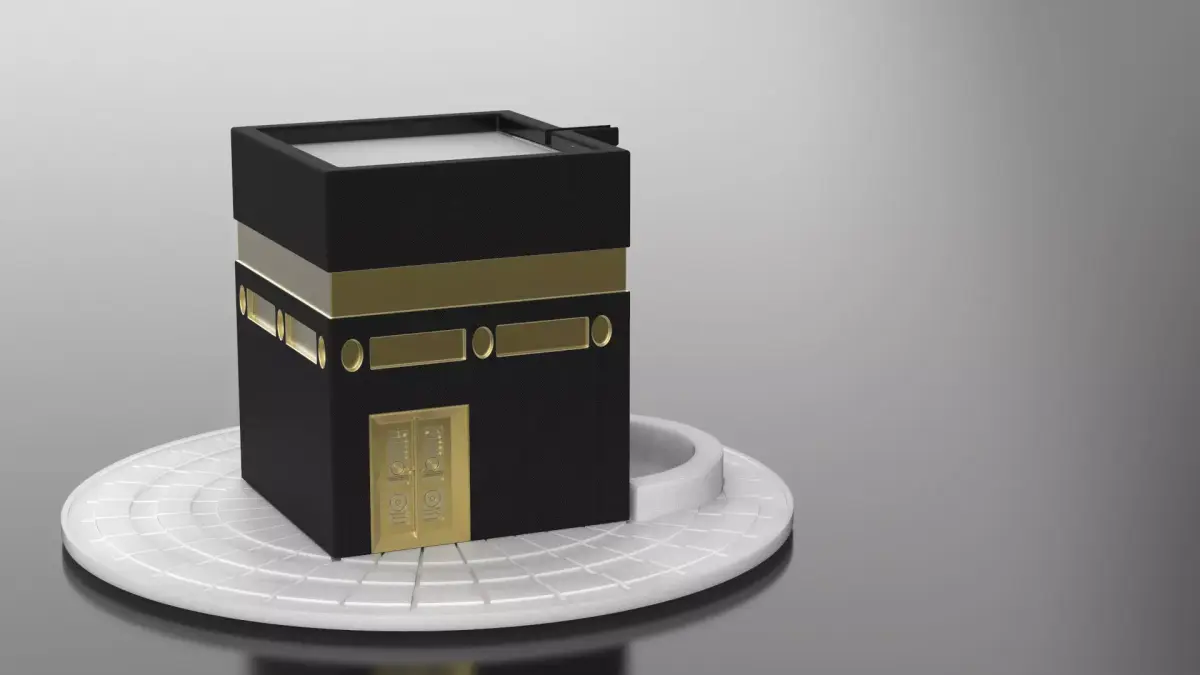 Khana Kaaba -Muslim Holy Building in Makkah 3D print model