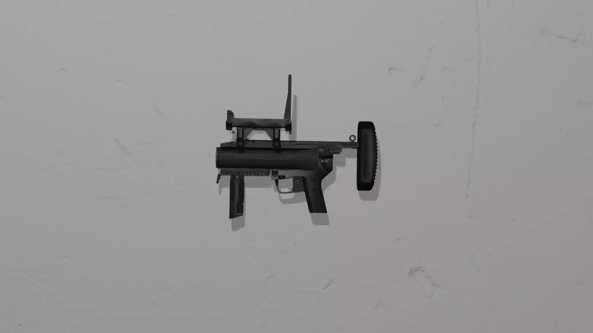Low Poly M320 Grenade Launcher Game Ready Weapon Low-poly 3D model