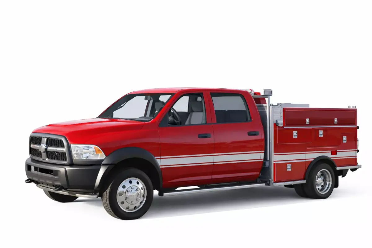 Pickup Fire Truck 3D Model Light Duty Emergency Response  3D model
