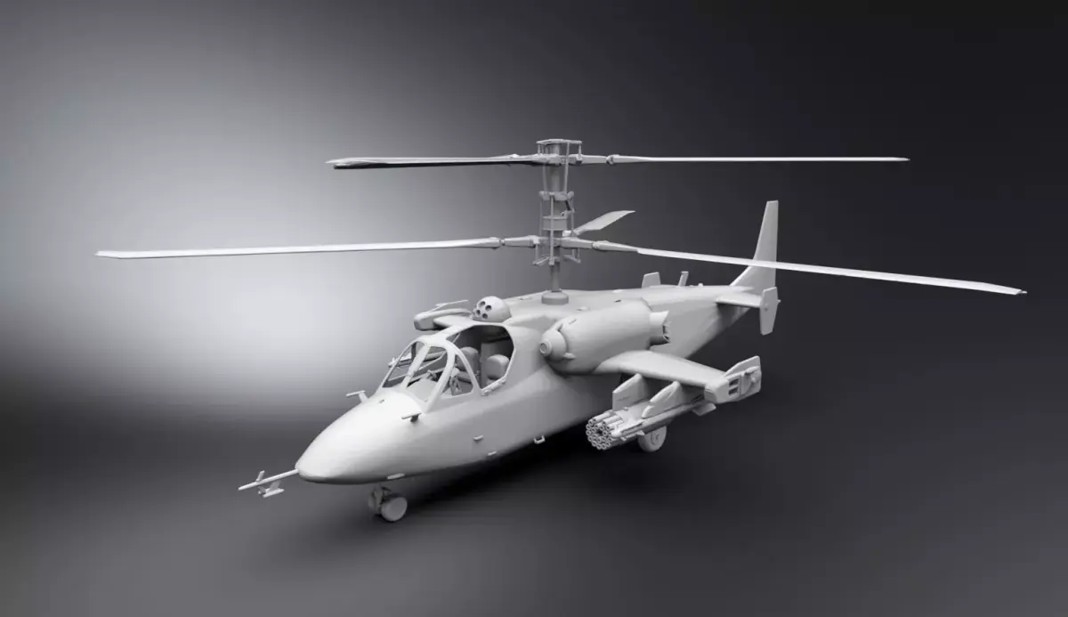 Kamov Ka 52 Scale model 3D print model