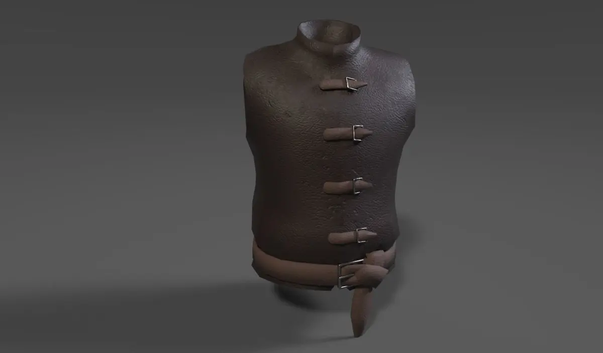 Leather Chestplate Free low-poly 3D model