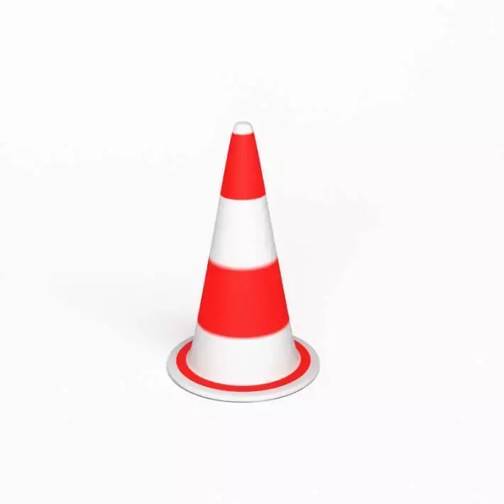 Traffic Caution Cone 3D model