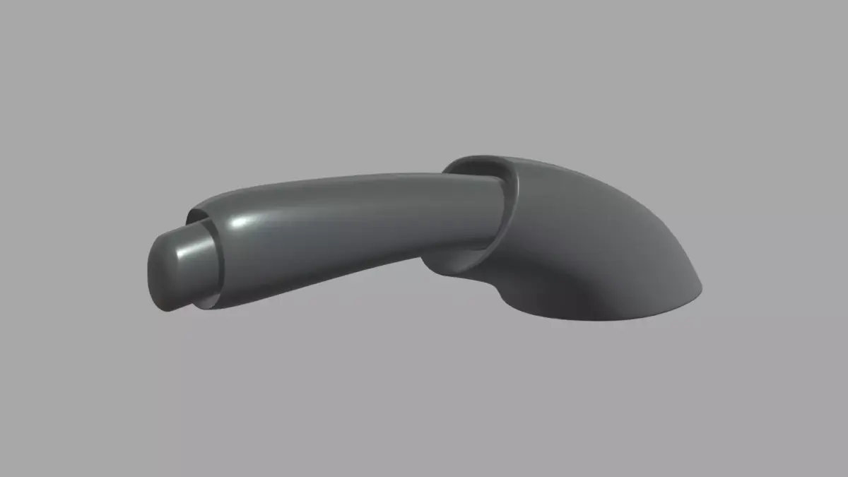 Car Hand Brake 01 Low-poly 3D model