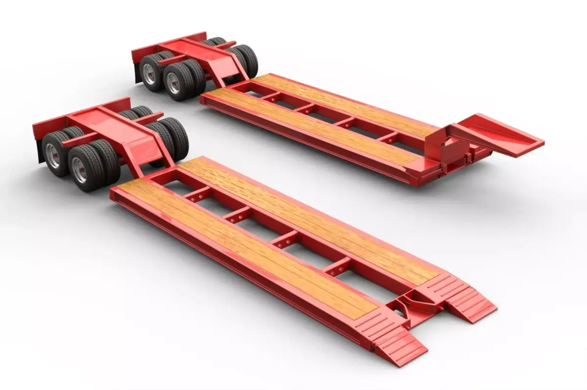 LowBoy Trailer 3D model by SHUBBAK