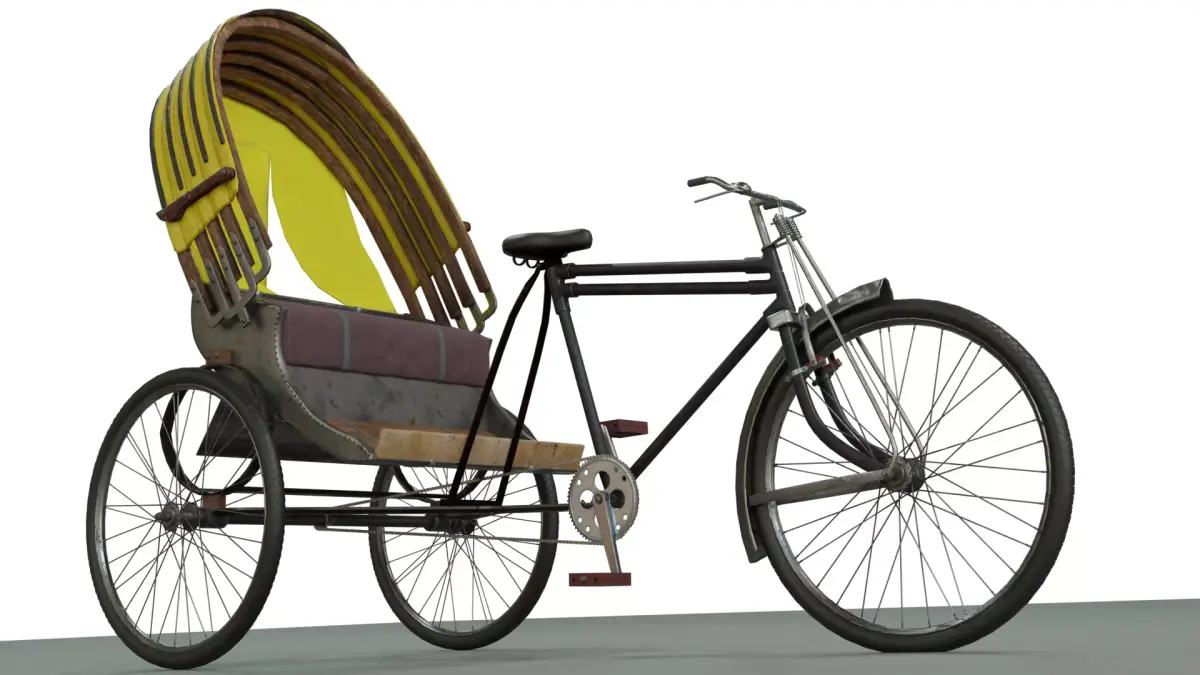 Rickshaw 3D model purchase