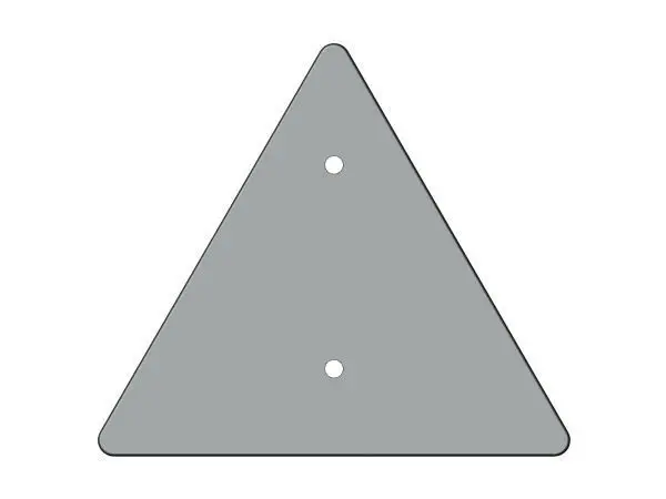 Retroreflector a triangle FP-401B cataphote Free 3D model
