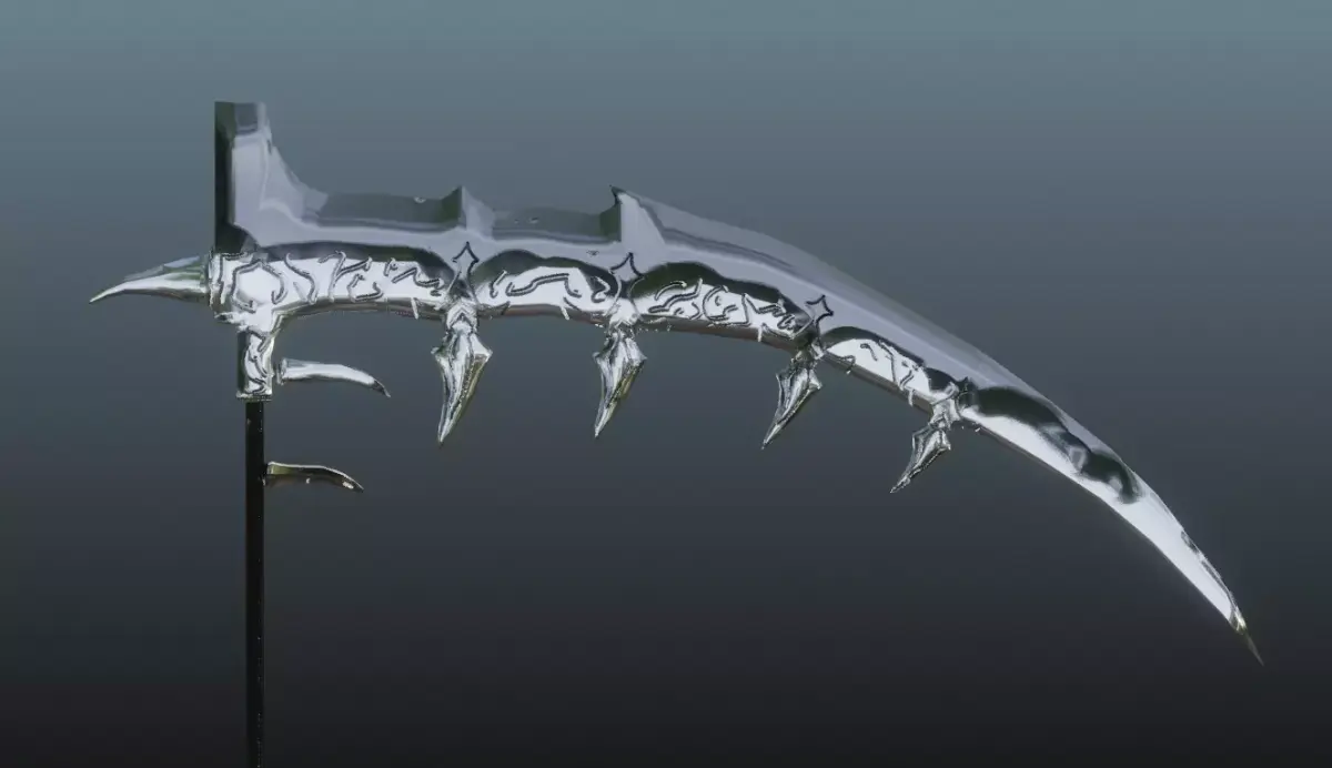 Fantasy Jagged Scythe 3D model