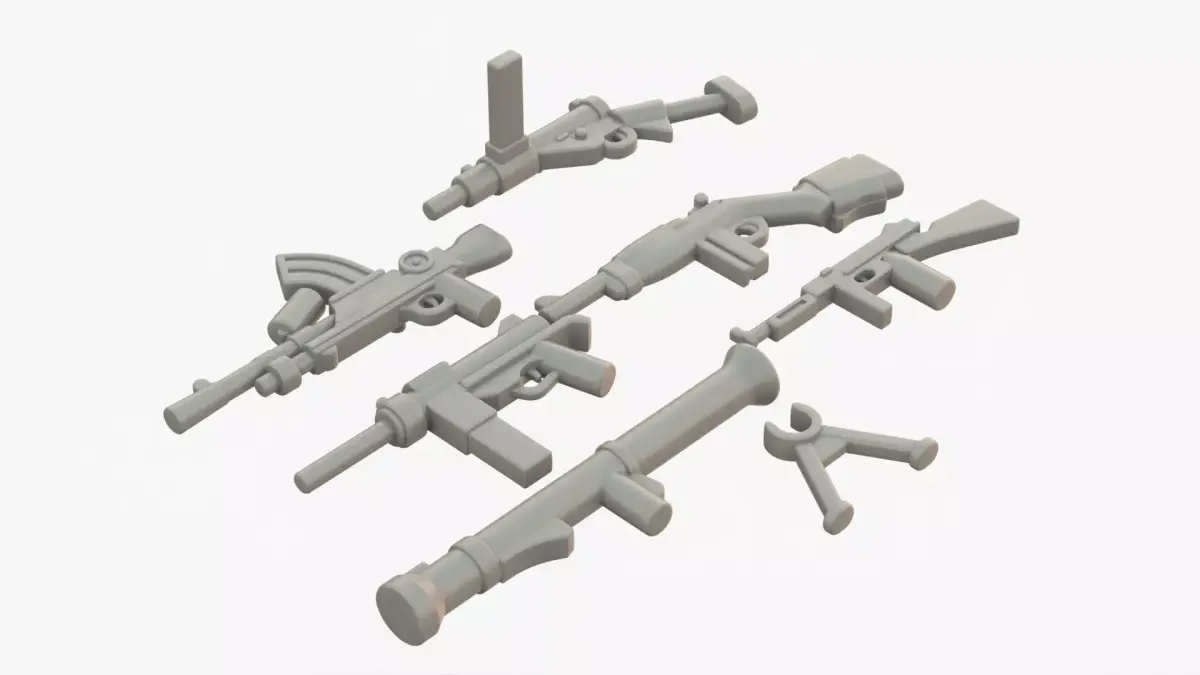 Lego Weapon Collections 3D model purchase