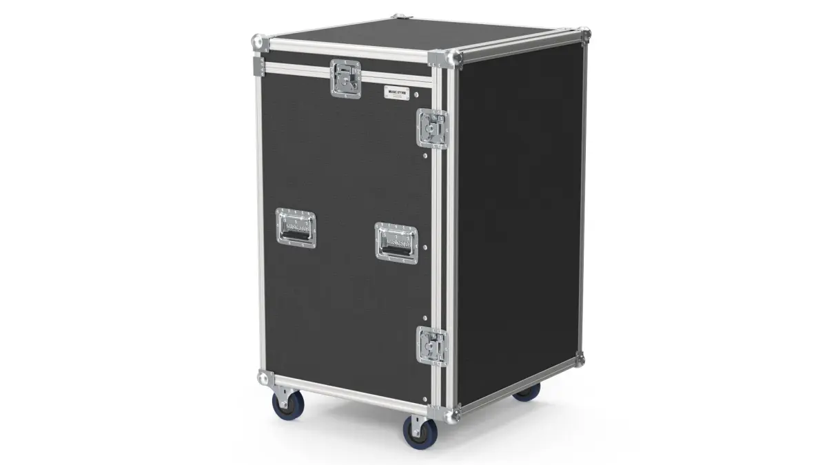 Music Flight Shock Rack Case with Wheels 79x48x48cm 3D model