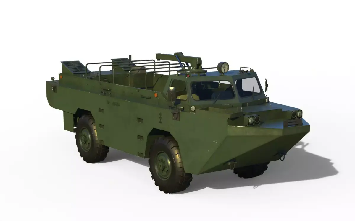 Pegaso 3550 1 VAP amphibious Low-poly 3D model