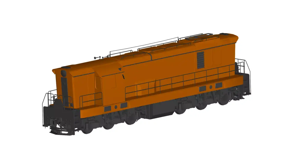 locomotive  3D model buy