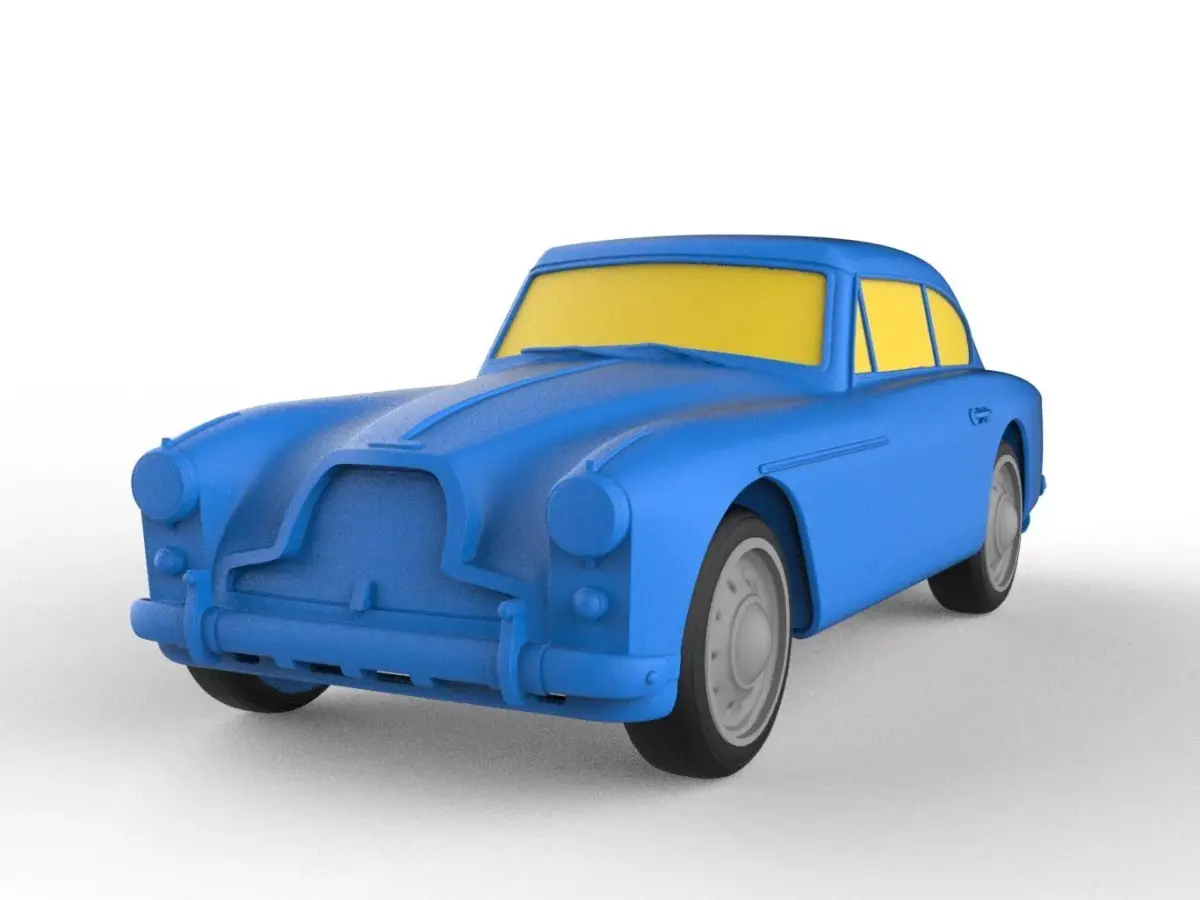 Aston Martin 1958 Classic Car 3D print model