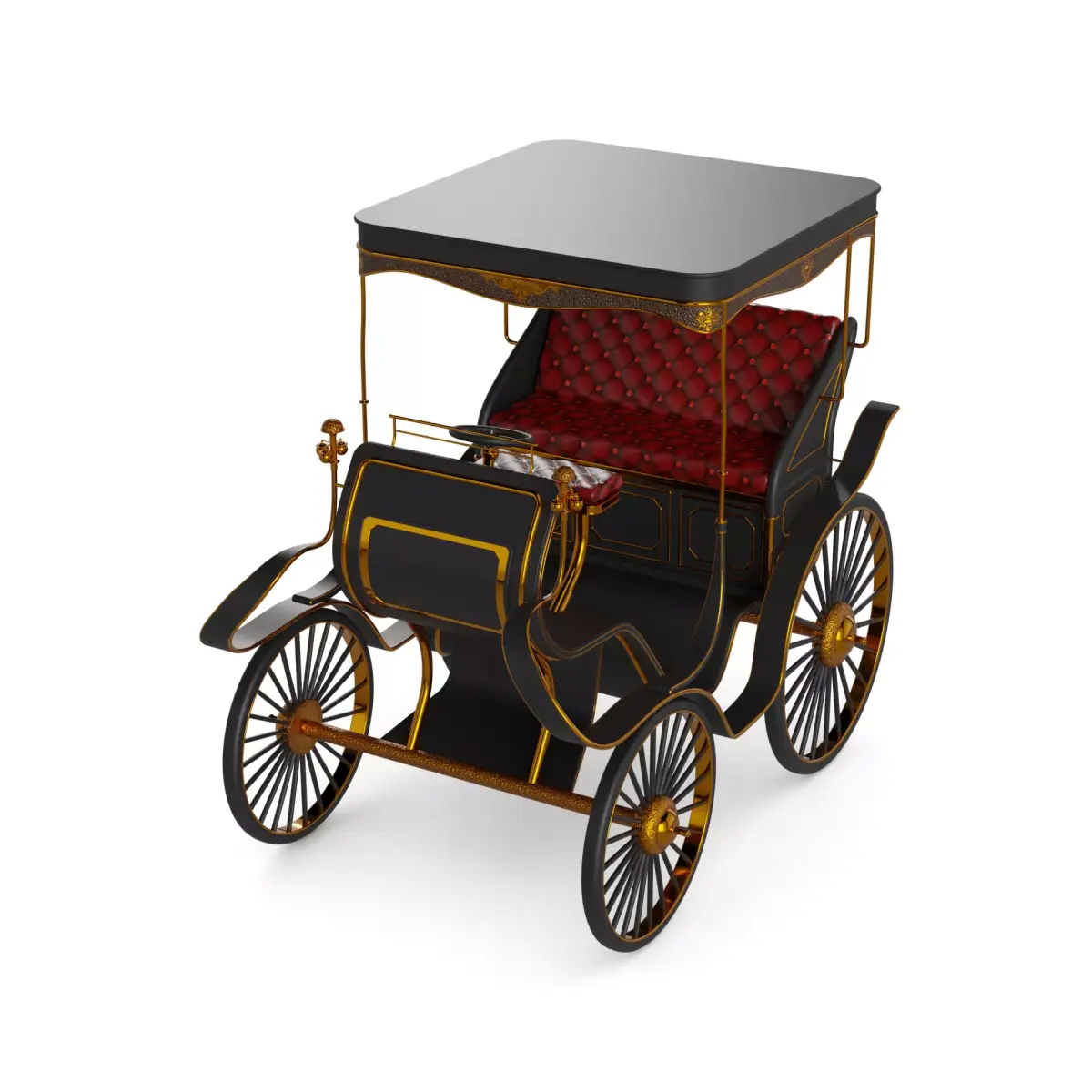 Double Bench Quadracycle 3D model