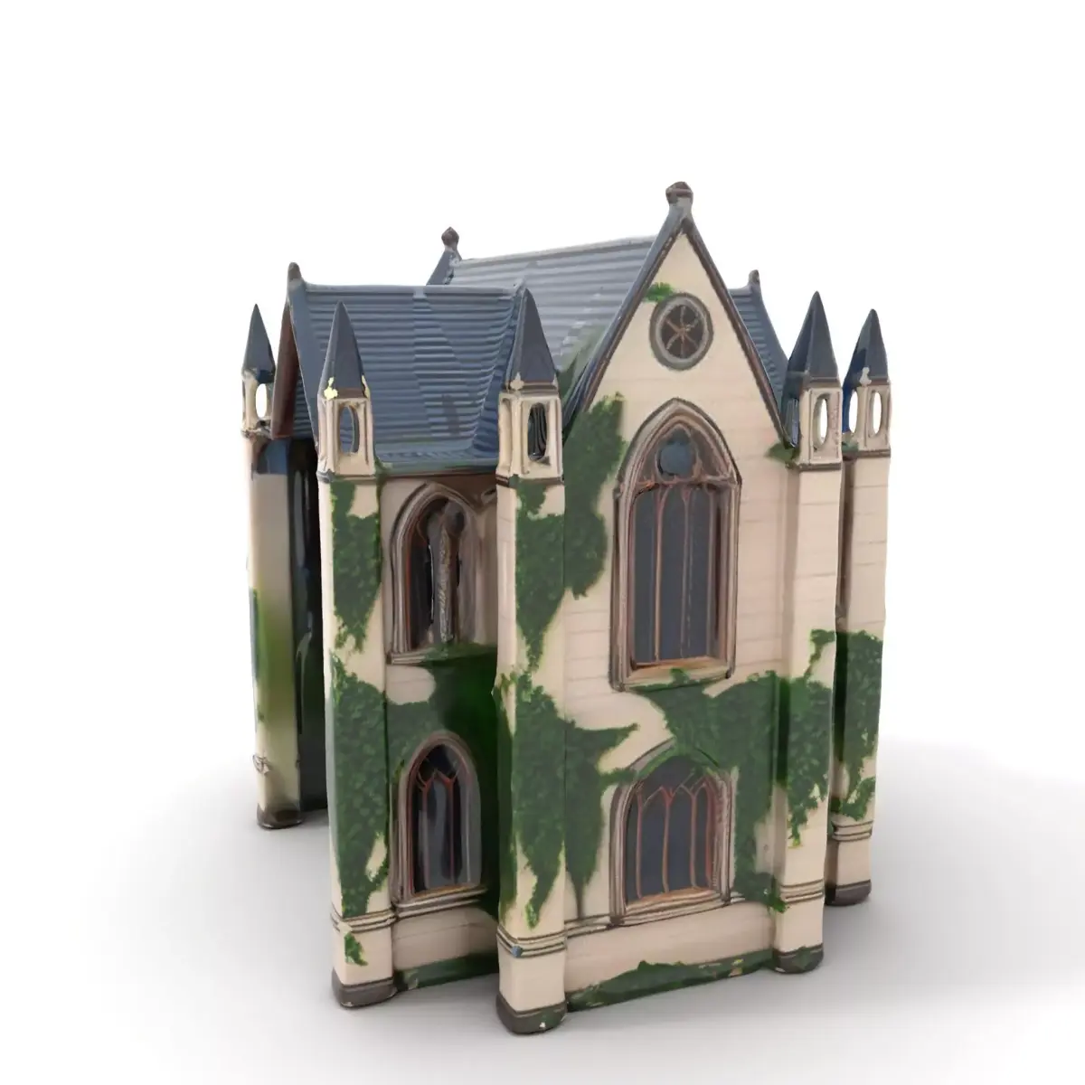Gothic IvyClad House model pack Low-poly 3D model