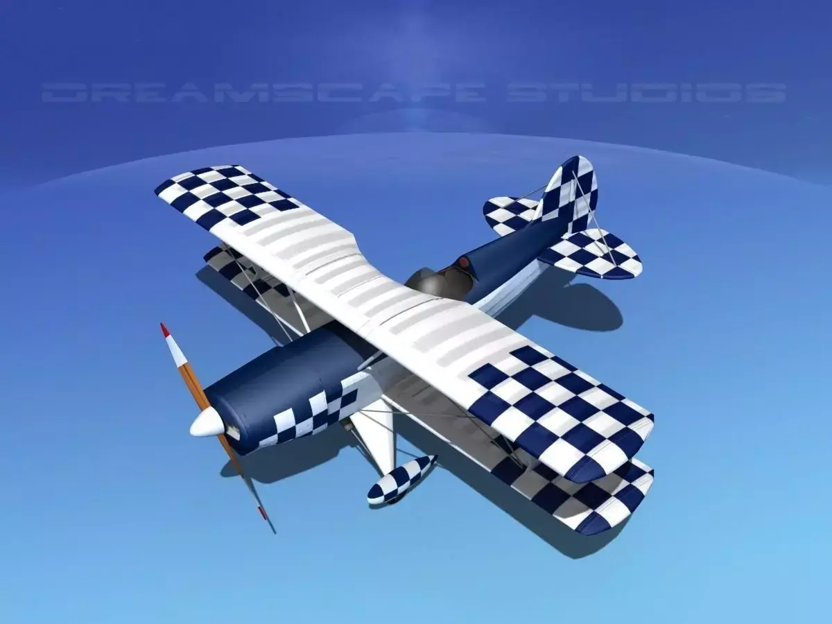 Acro Sport II Biplane 3D model shop