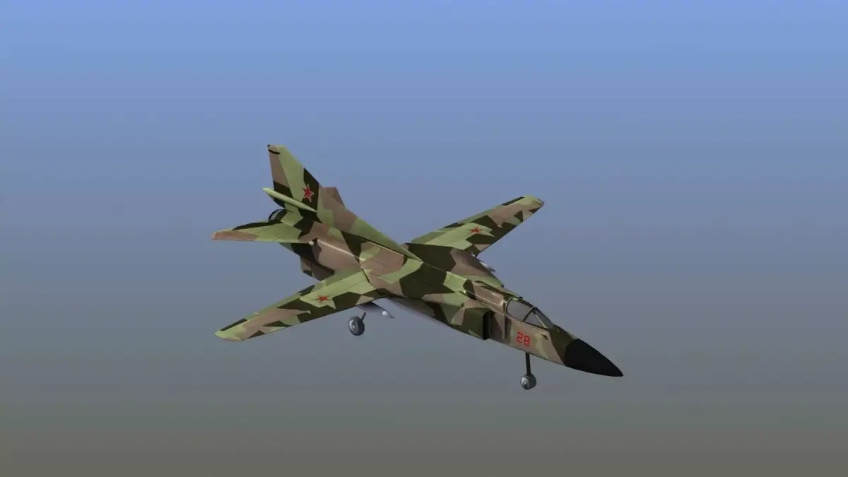 Mig-23 Flogger LD1 Low-poly 3D model