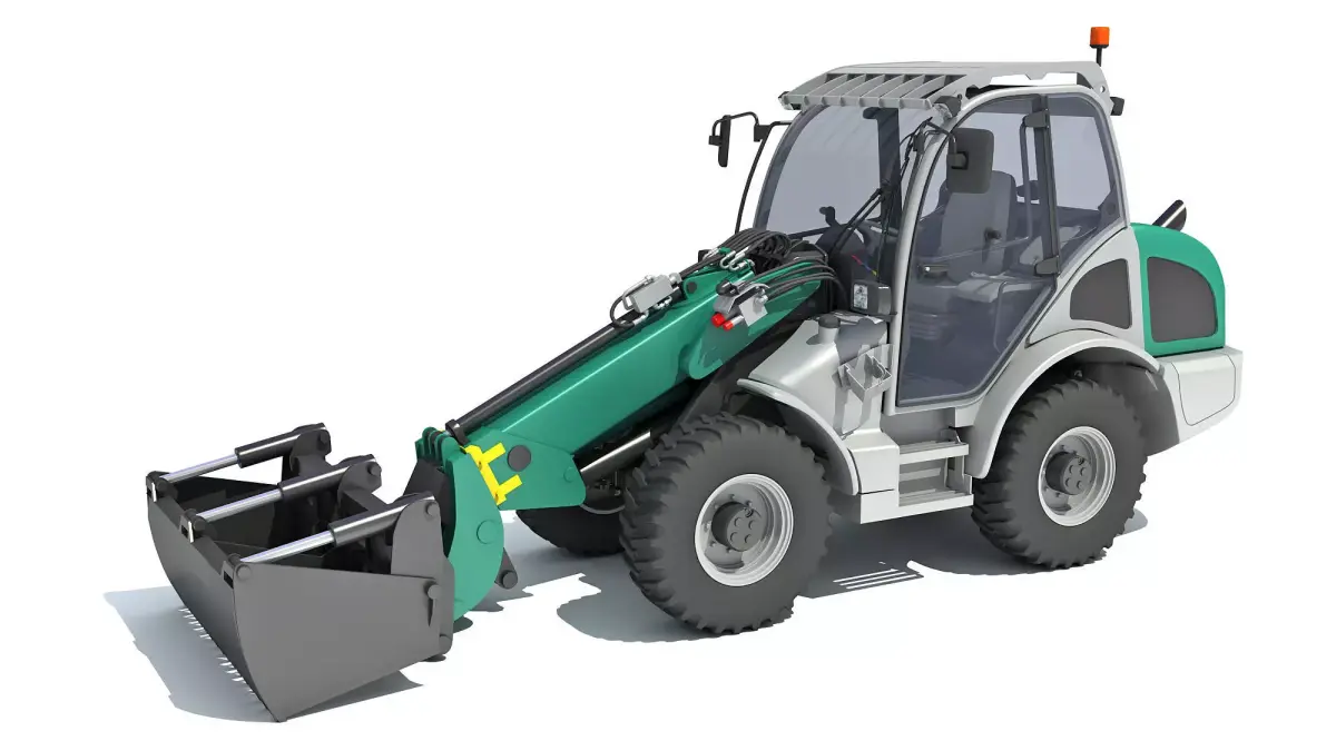3D Wheel Loader 3D model