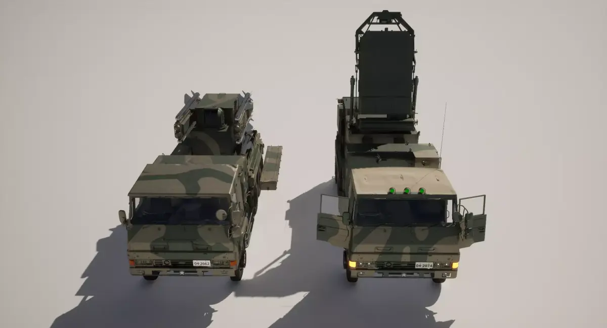 Rigged Japan Type 81 Tan-SAM System 3D model