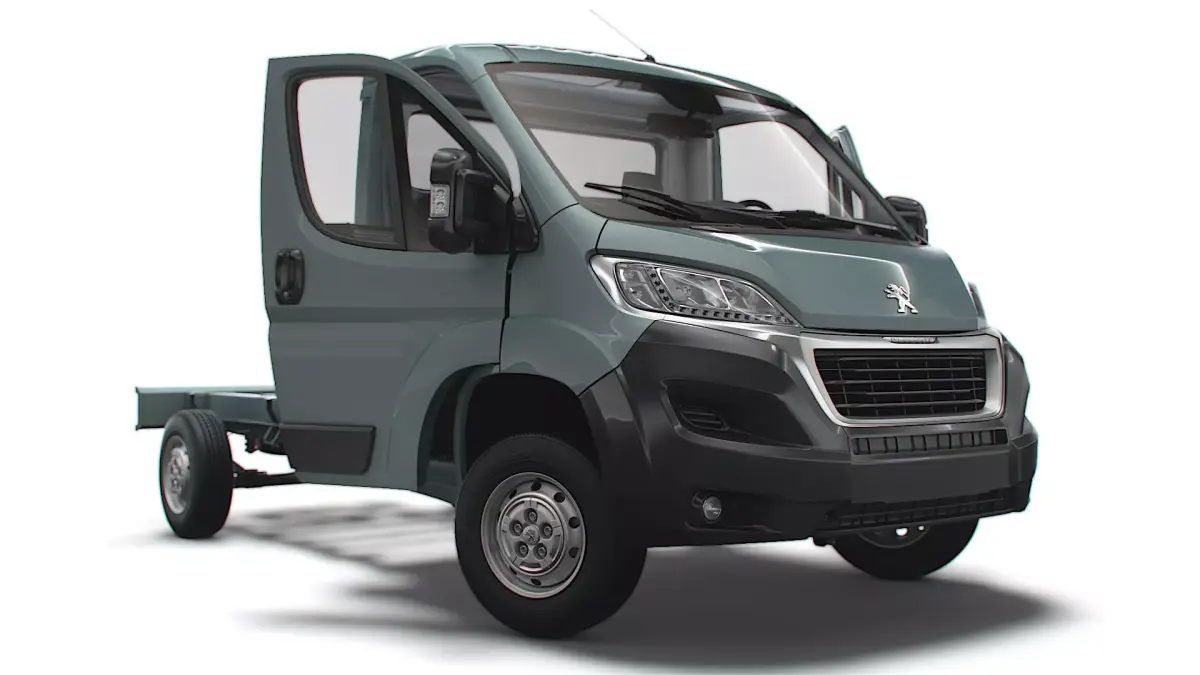Peugeot Boxer Chassis Truck SCab 3450WB HQInterior 2023 3D model