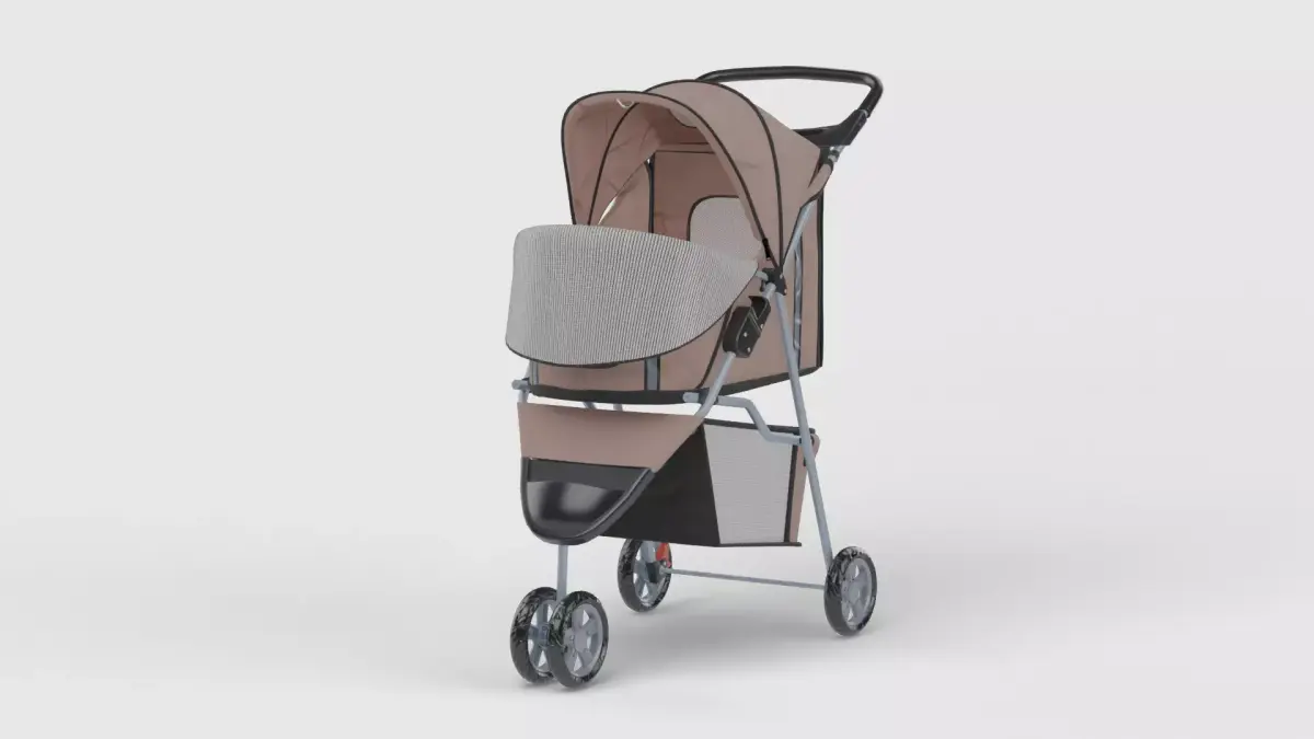 Baby stroller 3D model 3D model 16