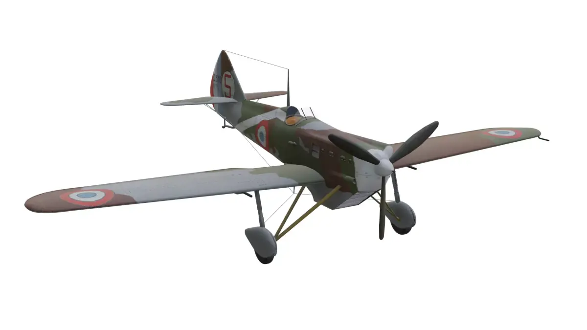 Dewoitine D510 Low-poly 3D model