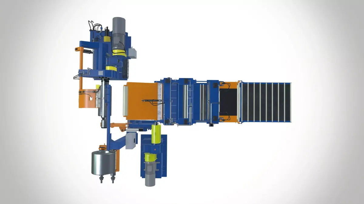 Slitting Line machine 3D model