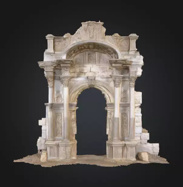 Majestic Ruins Low-poly 3D model