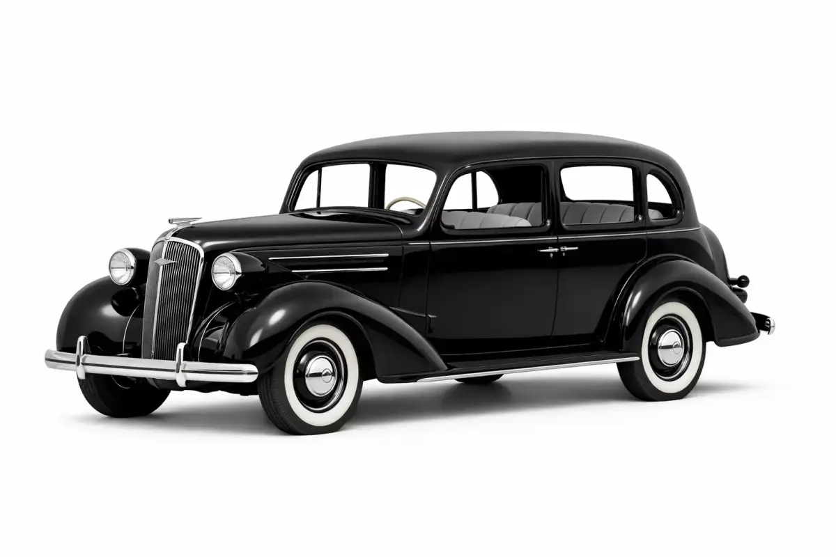 Chevrolet Master Deluxe 1936 Low Poly Vintage Classic Car Low-poly 3D model