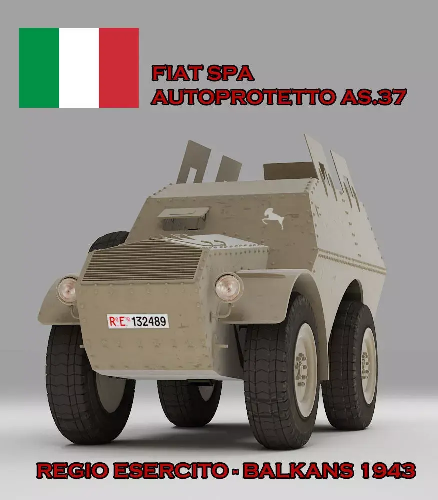 Autoprotetto Fiat Spa AS 37 Balkans 3D model