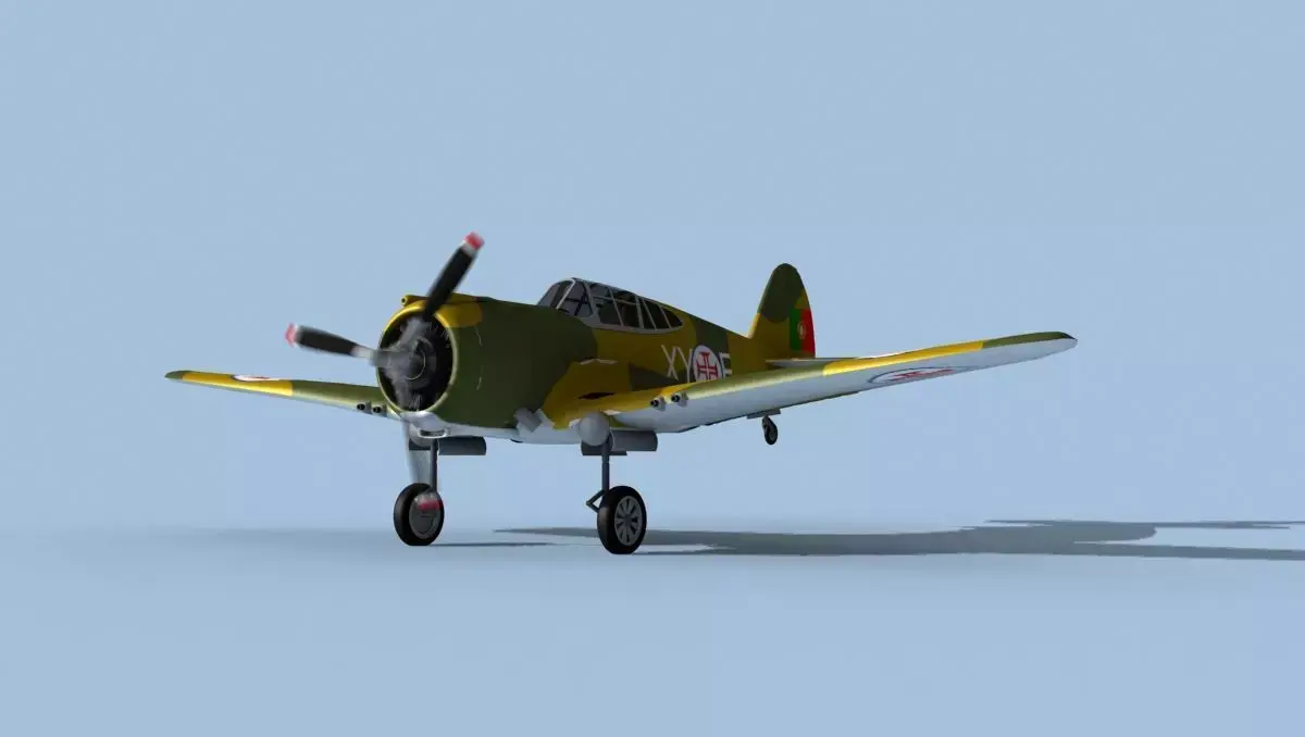 Curtiss H-75C Mohawk Portugal 3D model