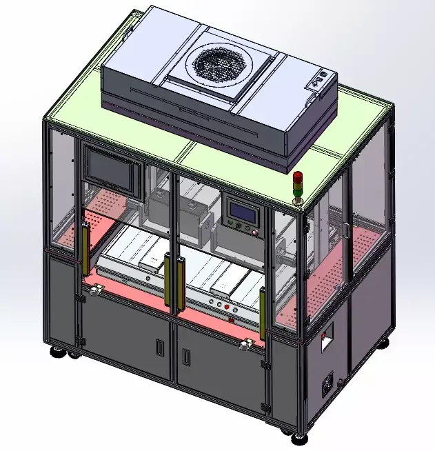 Appearance testing equipment for injection molding parts 3D model