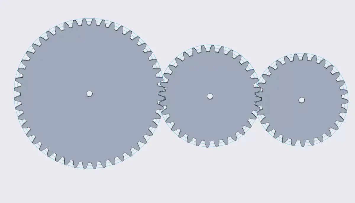 Spur Gear Train 3D print model