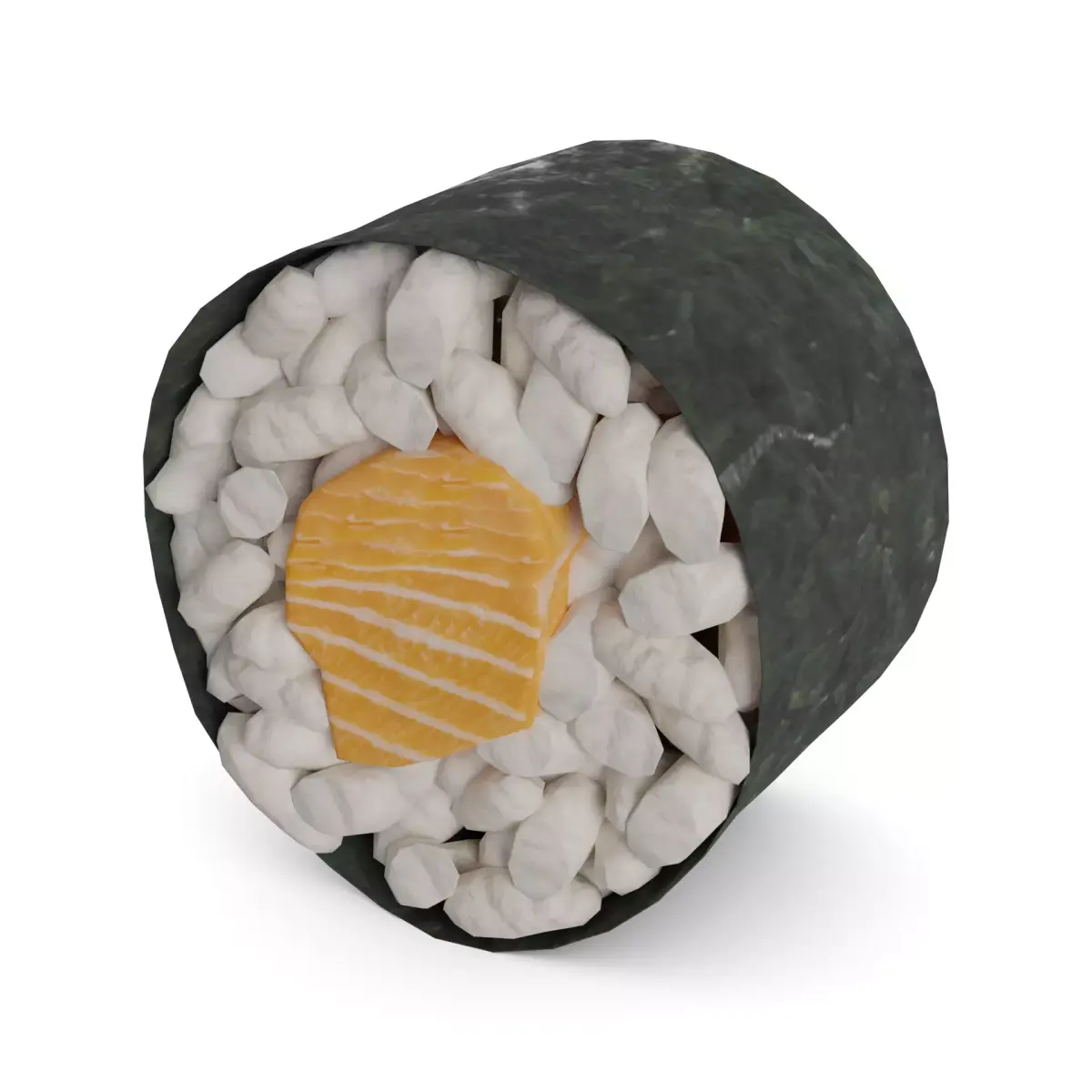 Sushi Salmon curry sauce Low-poly 3D model