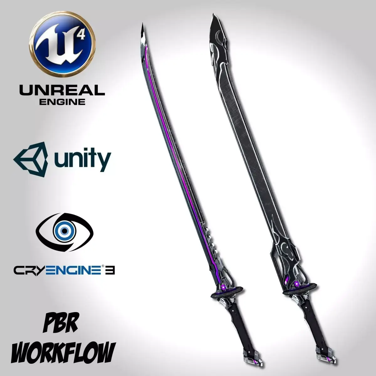Void Sword - Remake Low-poly 3D model
