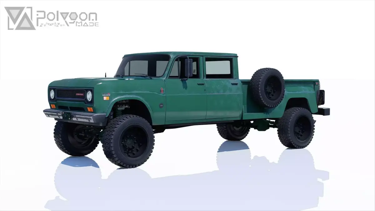 International Harvester Travelette Stepside Crew Cab 3D model