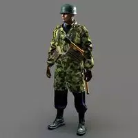 3D Models soldier in camouflage uniform 3D model