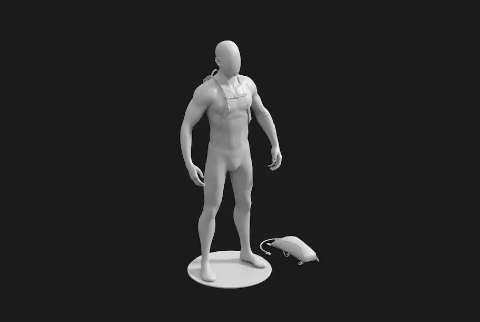 army pack Low-poly 3D model