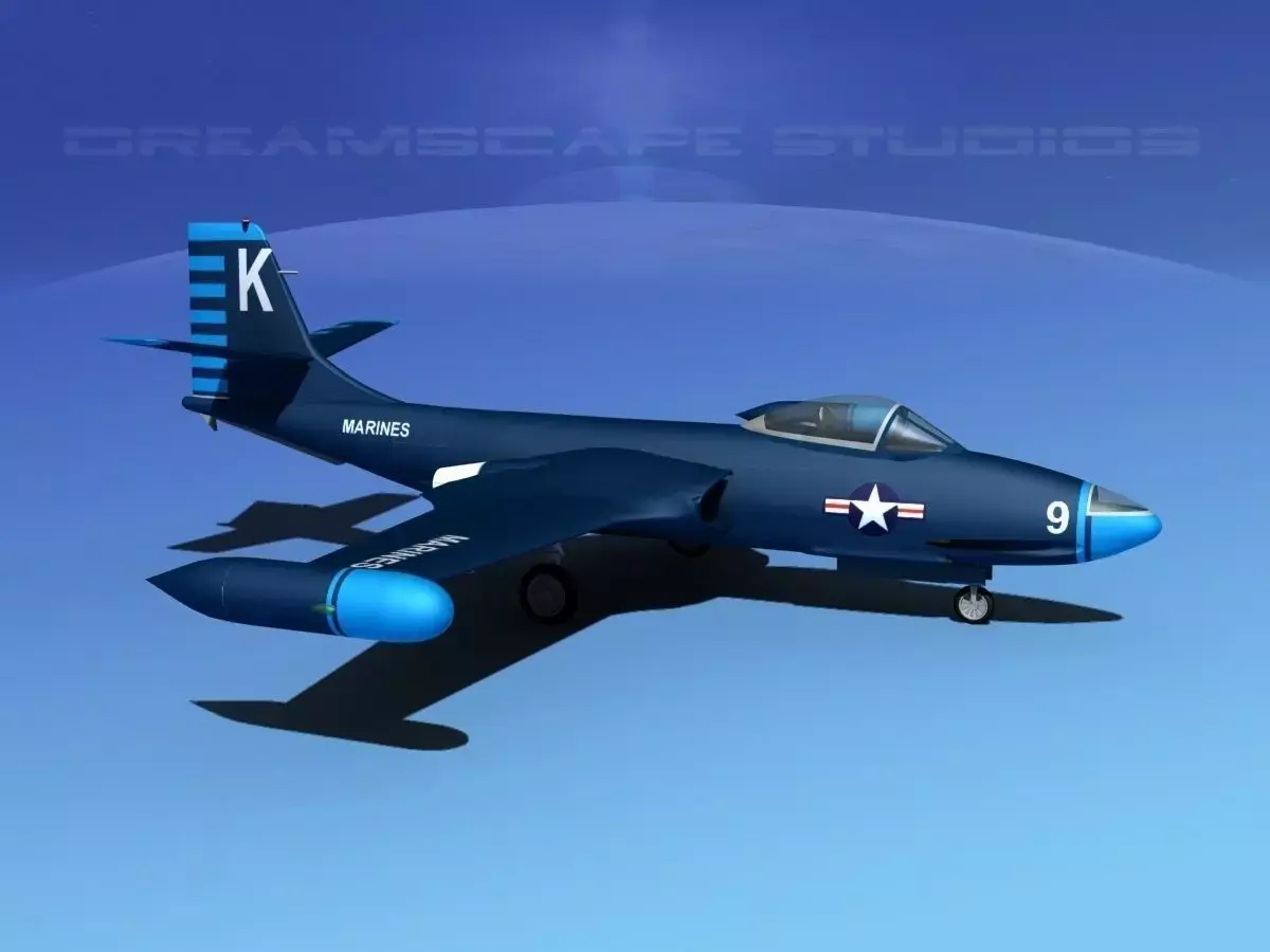 McDonnell F2H2 Banshee V11 3D model