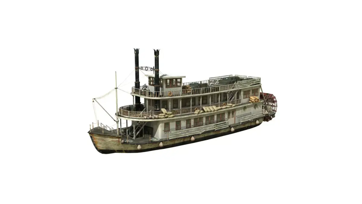 Steamboat riverboat 3D model