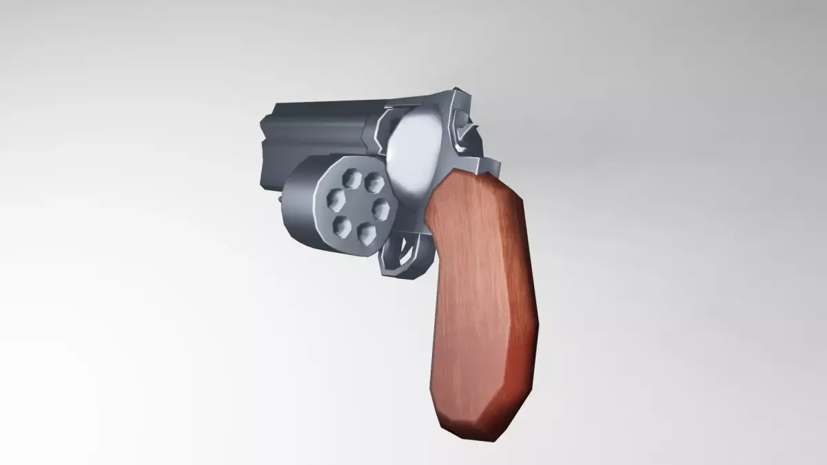3d Revolver  3D model