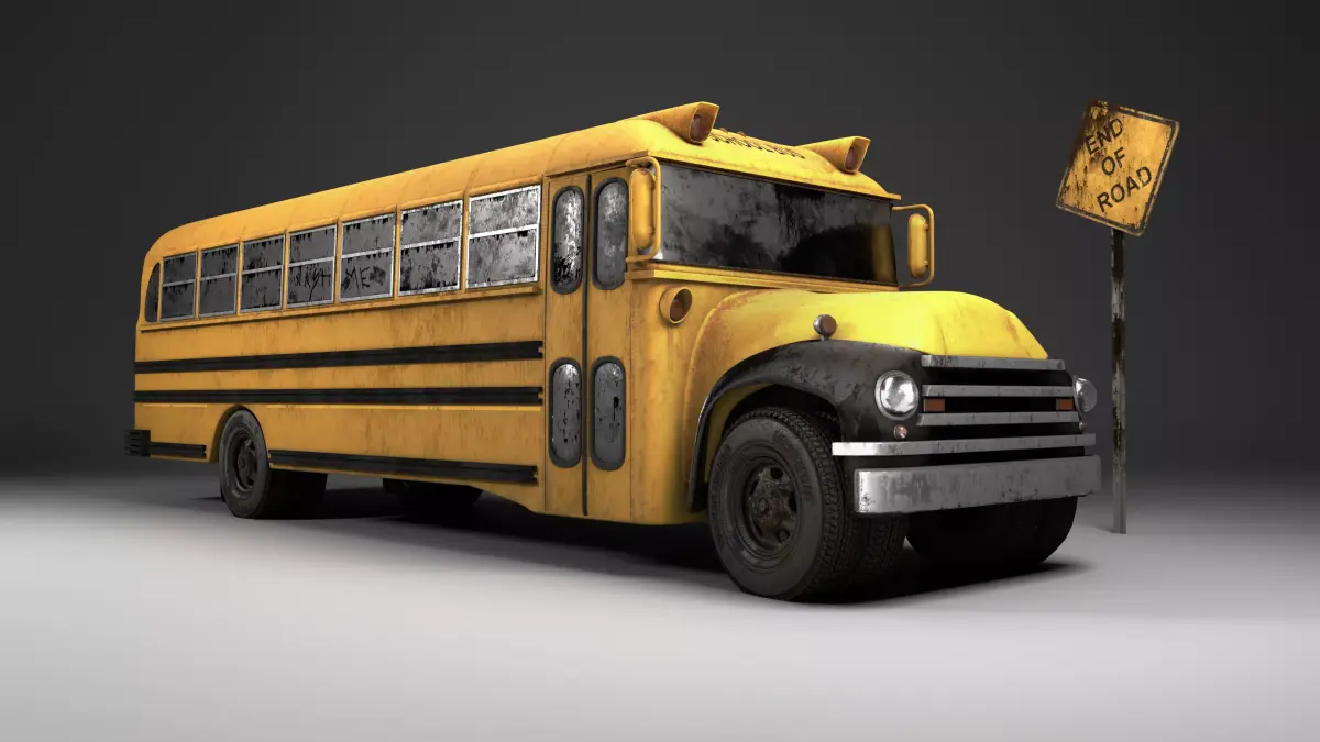 Old Schoolbus 3D model