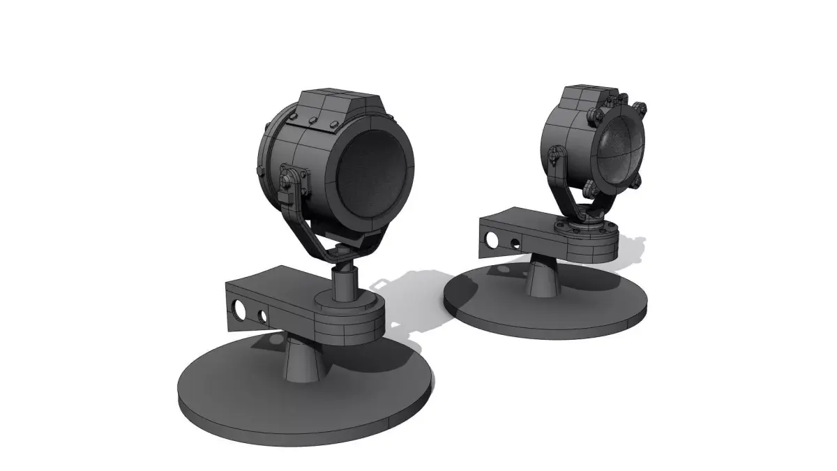 30 cm deck lamp 3D print model