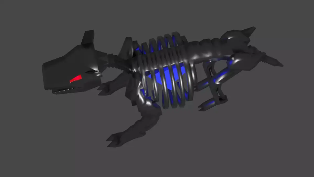 Metalic Animal Bone 3D model