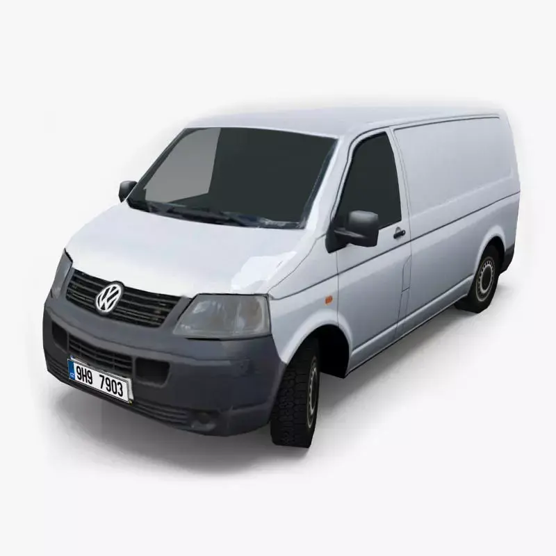 Volkswagen Transporter T5 Free low-poly 3D model